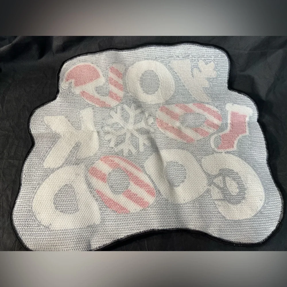 Festive Black and Red Accent mat